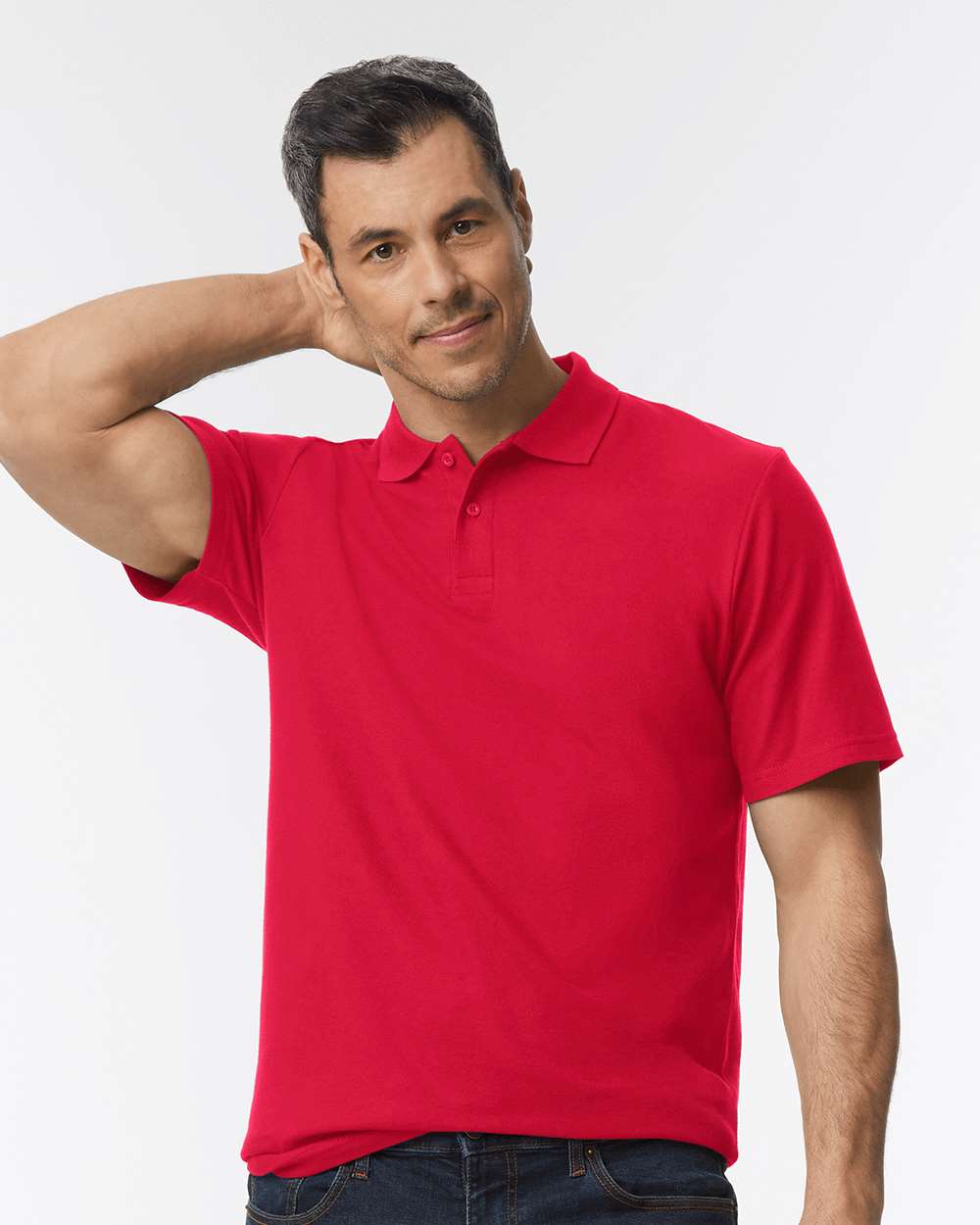 Gildan Men's Softstyle Double Pique Polo Including Klein Logo