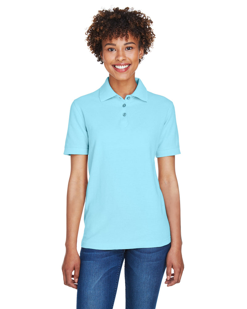 UltraClub Ladies' Whisper Piqué Polo With Klein ISD Logo