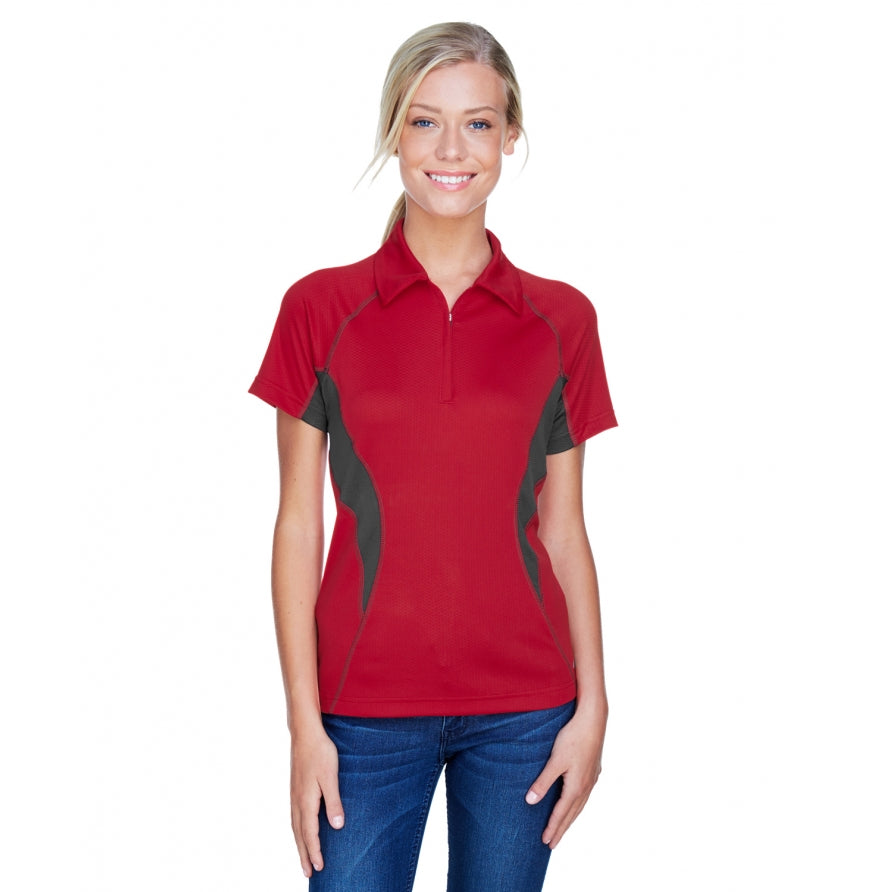 North End Women's Serac UTK coollogik Performance Zippered Polo Including Klein Logo