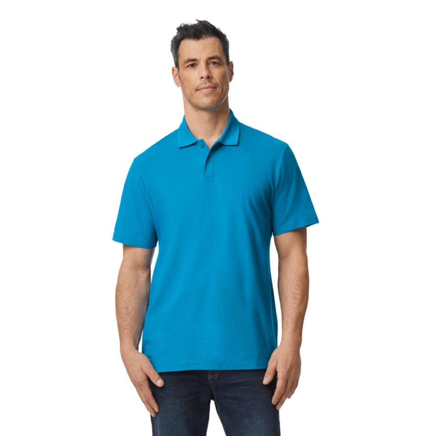 Gildan Men's Softstyle Double Pique Polo Including Klein Logo