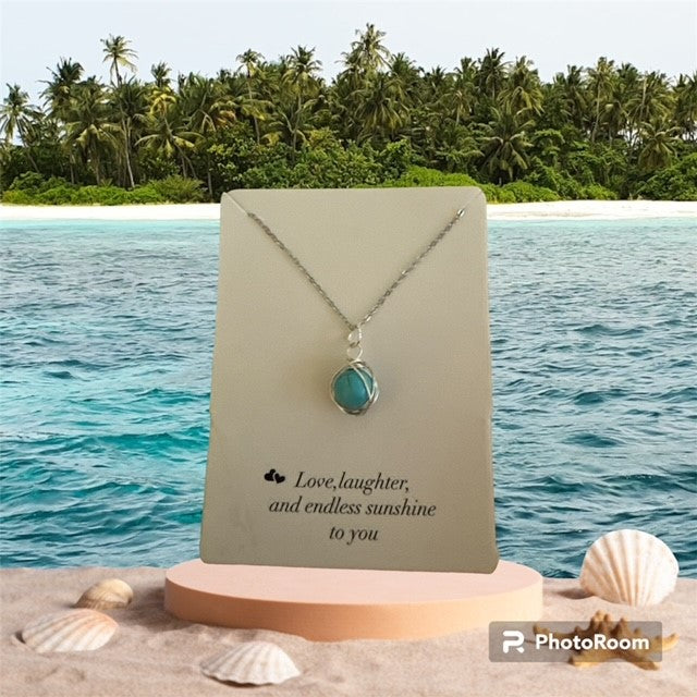 Necklace with Turquoise Pendant