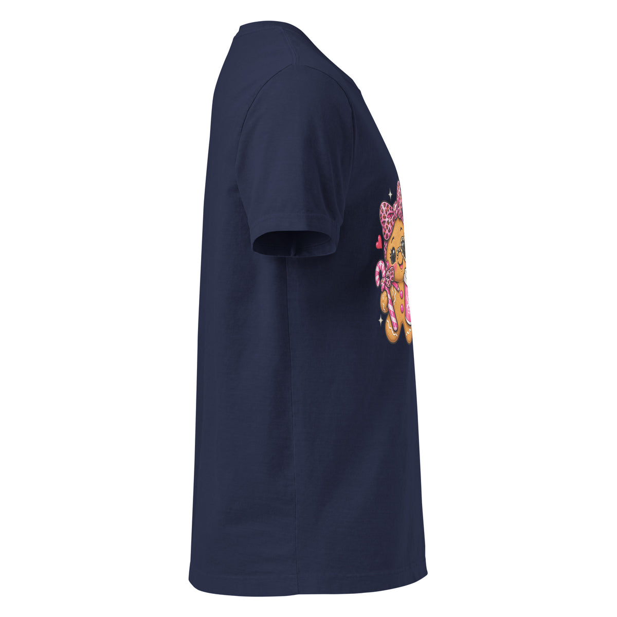 Official Cookie Tester graphic T-shirt in navy, right-side view
