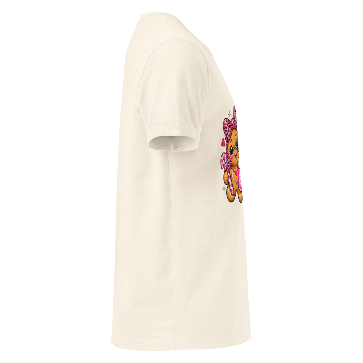 Official Cookie Tester graphic T-shirt in vintage white, right-side view