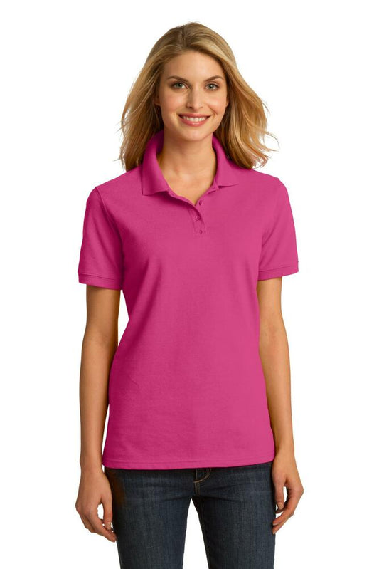 Port & Company Ladies Ring Spun Pique Polo with Klein ISD logo